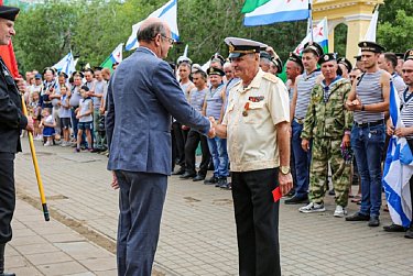 В Оренбурге состоялось шествие в честь Дня Военно-Морского Флота